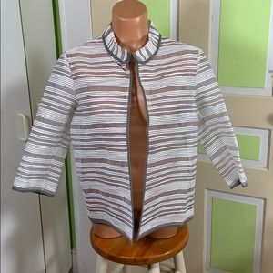 ROSSO PURO ITALY sheer jacket white lightweight XL